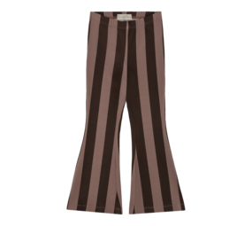 The littlecuties Broek Chocolate Mauve Stripes