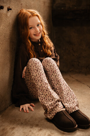 The littlecuties Broek Mauve Flowers