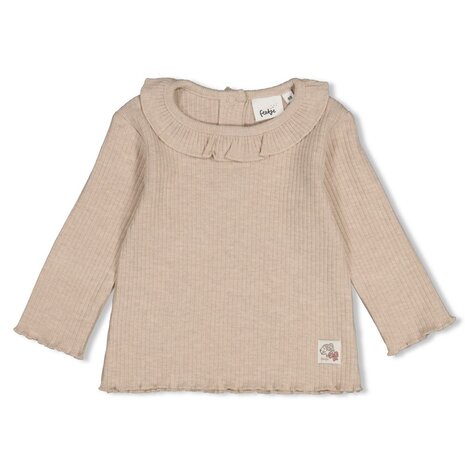 Feetje Babykleding Longsleeve rib Dress to Impress Taupe melange Feetje Babykleding Longsleeve rib Dress to Impress Taupe melange