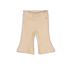 Feetje Babykleding Flare broek velours rib  Lucky Bloombird Offwhite