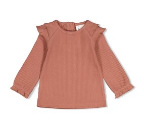 Feetje Babykleding Longsleeve rib met ruches Dress to Impress Mauve Feetje Babykleding Longsleeve rib met ruches Dress to Impress Mauve