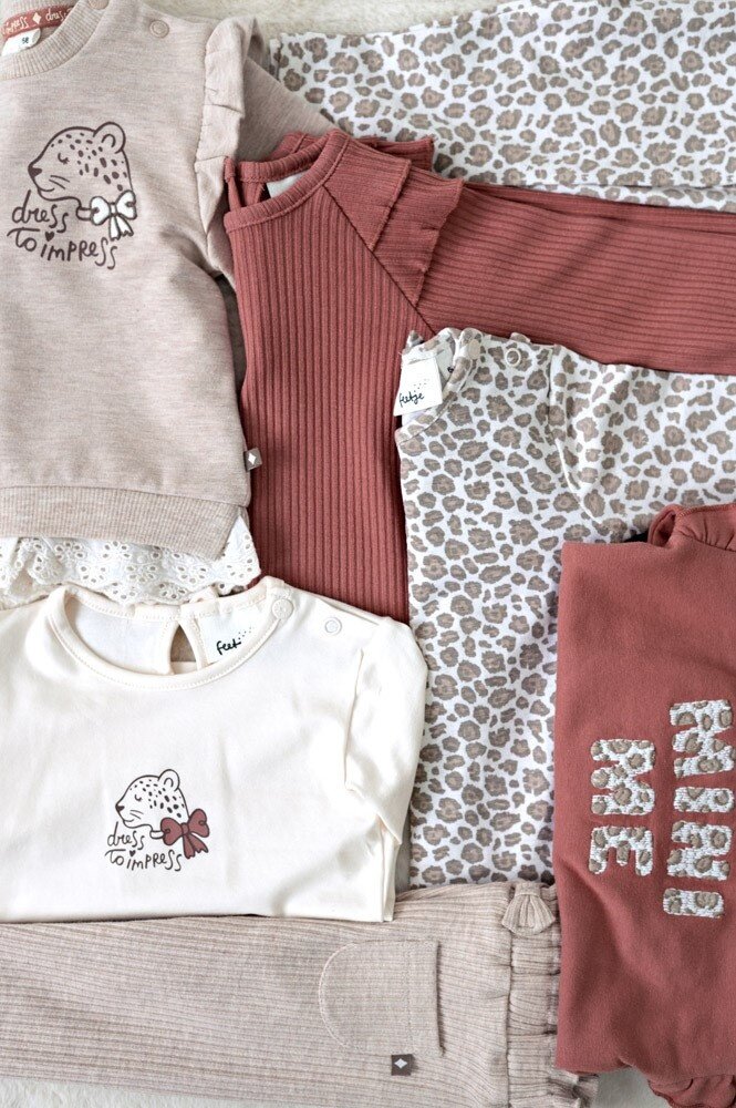 Feetje Babykleding Longsleeve rib met ruches Dress to Impress Mauve Feetje Babykleding Longsleeve rib met ruches Dress to Impress Mauve