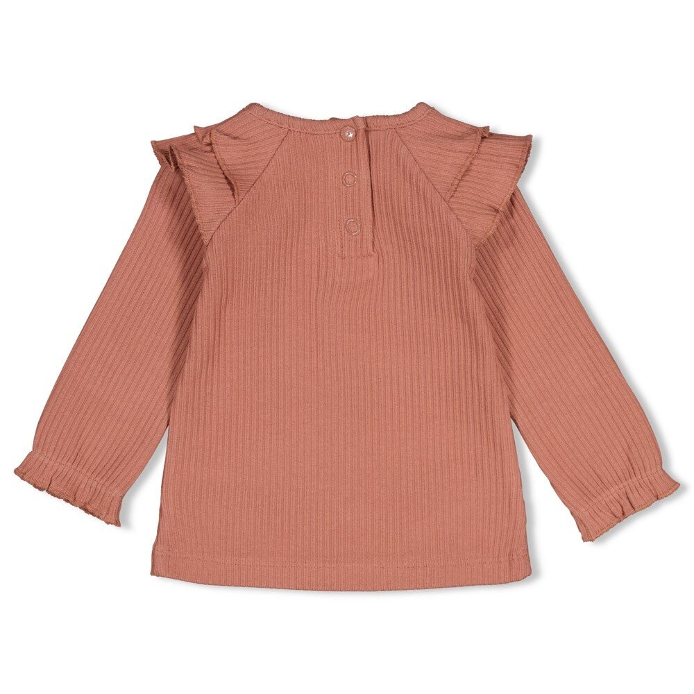 Feetje Babykleding Longsleeve rib met ruches Dress to Impress Mauve Feetje Babykleding Longsleeve rib met ruches Dress to Impress Mauve