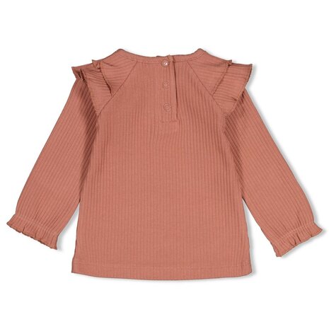 Feetje Babykleding Longsleeve rib met ruches Dress to Impress Mauve Feetje Babykleding Longsleeve rib met ruches Dress to Impress Mauve