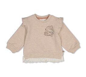 Feetje Babykleding Sweater  Dress to Impress Taupe melange