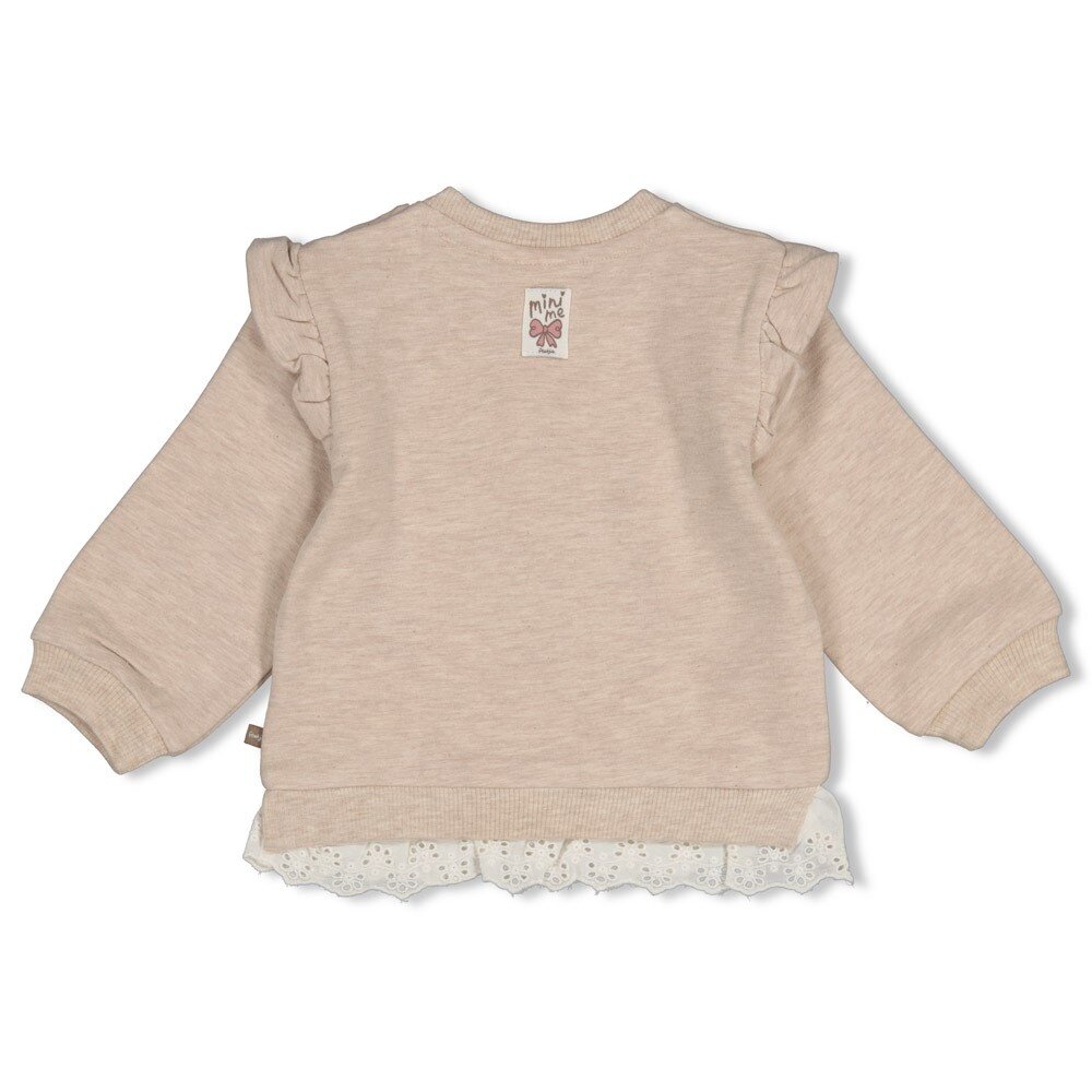 Feetje Babykleding Sweater Dress to Impress Taupe melange Feetje Babykleding Sweater Dress to Impress Taupe melange