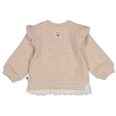 Feetje Babykleding Sweater Dress to Impress Taupe melange Feetje Babykleding Sweater Dress to Impress Taupe melange