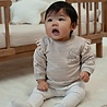 Feetje Babykleding Sweater Dress to Impress Taupe melange Feetje Babykleding Sweater Dress to Impress Taupe melange