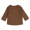 Feetje Babykleding Longsleeve pointelle rib  Lucky Bloombird Bruin