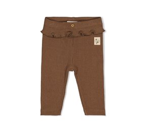 Feetje Babykleding Legging pointelle rib  Lucky Bloombird Bruin