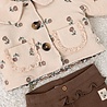 Feetje Babykleding Legging pointelle rib  Lucky Bloombird Bruin