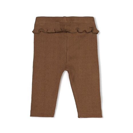 Feetje Babykleding Legging pointelle rib  Lucky Bloombird Bruin