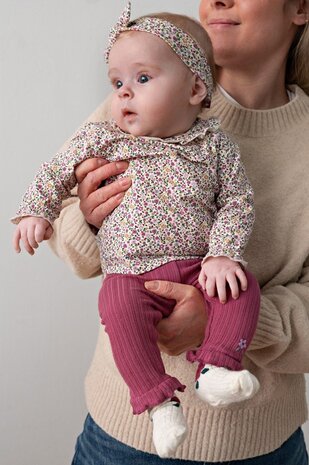 Feetje Babykleding Legging rib  Afternoon Tea Berry