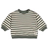 Feetje Babykleding Sweater streep oversized  Wiggle and Waddle Groen