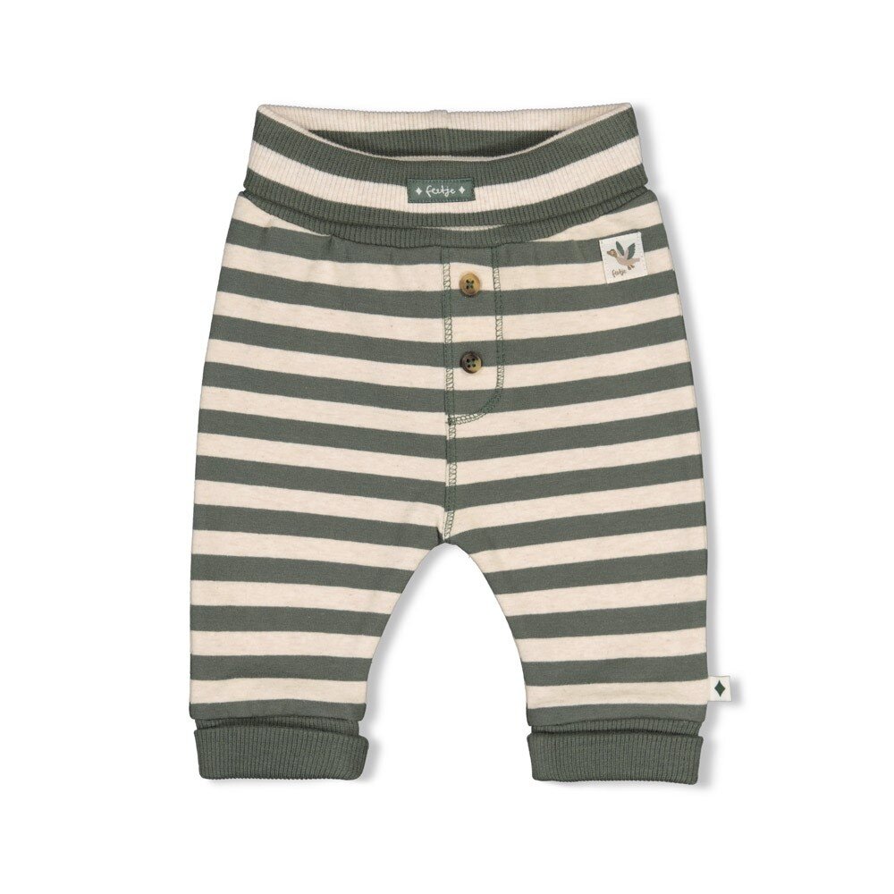 Feetje Babykleding Broek streep Wiggle and Waddle Groen Feetje Babykleding Broek streep Wiggle and Waddle Groen