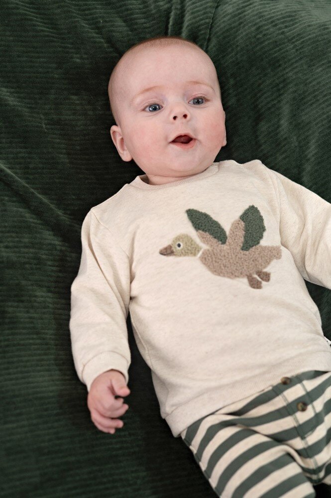 Feetje Babykleding Broek streep Wiggle and Waddle Groen Feetje Babykleding Broek streep Wiggle and Waddle Groen