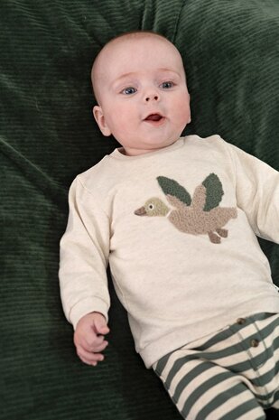 Feetje Babykleding Broek streep Wiggle and Waddle Groen Feetje Babykleding Broek streep Wiggle and Waddle Groen