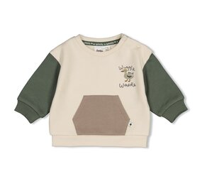 Feetje Babykleding Sweater relaxed fit  Wiggle and Waddle Offwhite