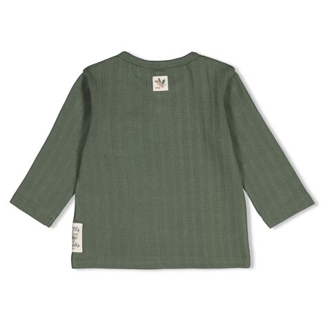 Feetje Babykleding Longsleeve rib Wiggle and Waddle Groen Feetje Babykleding Longsleeve rib Wiggle and Waddle Groen