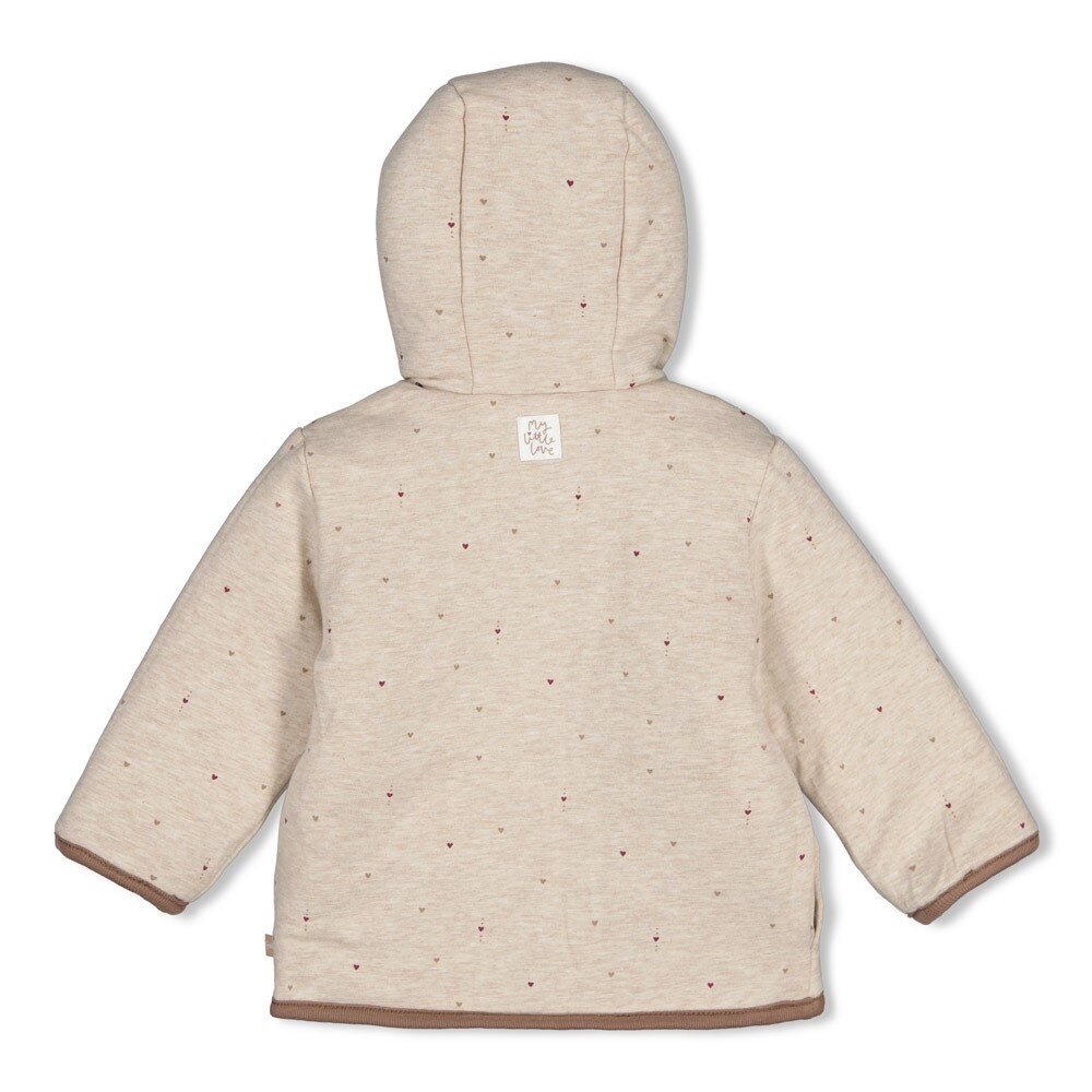 Feetje Babykleding Bouclé omkeerbaar jasje met capuchon My Little Love Taupe Feetje Babykleding Bouclé omkeerbaar jasje met capuchon My Little Love Taupe