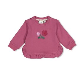 Feetje Babykleding Sweater ruches relaxed fit  Afternoon Tea Berry