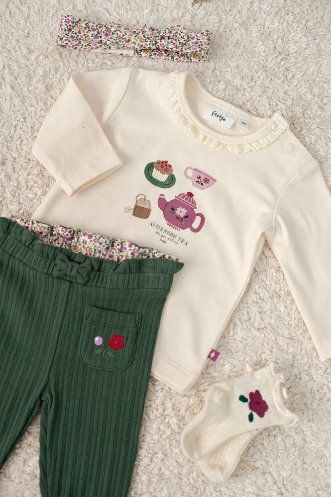 Feetje Babykleding Longsleeve  Afternoon Tea Creme