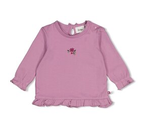 Feetje Babykleding Longsleeve ruches  Afternoon Tea Lila