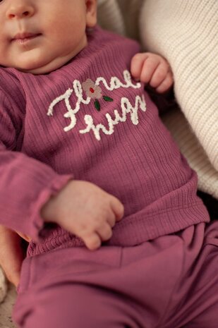 Feetje Babykleding Longsleeve rib Afternoon Tea Berry Feetje Babykleding Longsleeve rib Afternoon Tea Berry