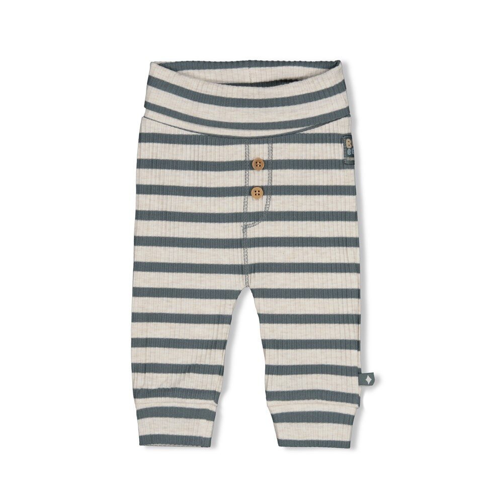 Feetje Babykleding Broek rib met streep Beep Beep Zeegroen Feetje Babykleding Broek rib met streep Beep Beep Zeegroen
