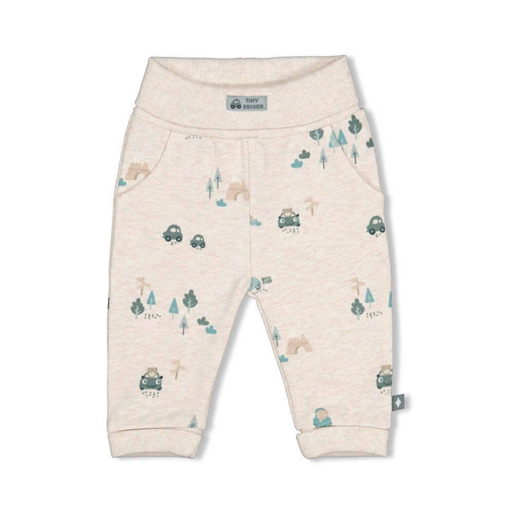 Feetje Babykleding Broek   Beep Beep Offwhite melange