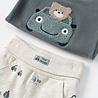Feetje Babykleding Broek   Beep Beep Offwhite melange