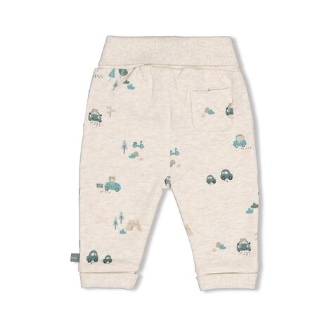 Feetje Babykleding Broek   Beep Beep Offwhite melange