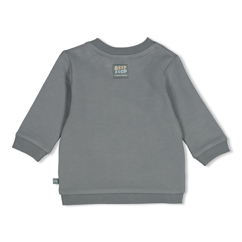 Feetje Babykleding Sweater Beep Beep Zeegroen Feetje Babykleding Sweater Beep Beep Zeegroen