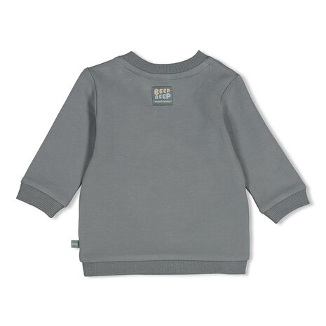 Feetje Babykleding Sweater Beep Beep Zeegroen Feetje Babykleding Sweater Beep Beep Zeegroen