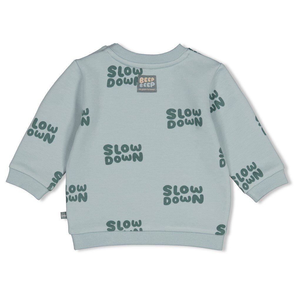 Feetje Babykleding Sweater   Beep Beep Mint