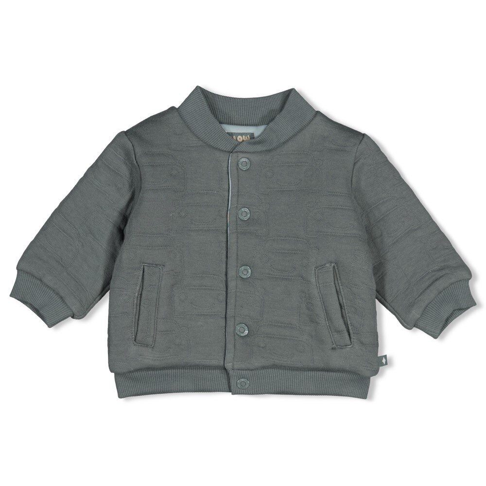 Feetje Babykleding Omkeerbaar bomberjack  Beep Beep Zeegroen