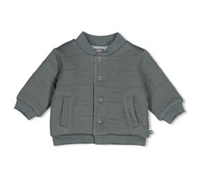 Feetje Babykleding Omkeerbaar bomberjack  Beep Beep Zeegroen