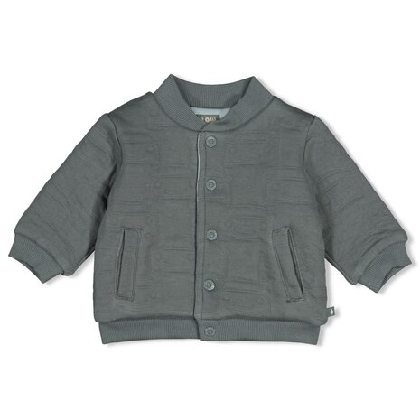Feetje Babykleding Omkeerbaar bomberjack  Beep Beep Zeegroen
