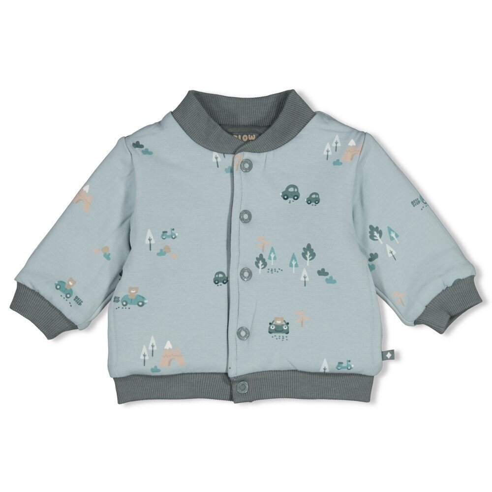 Feetje Babykleding Omkeerbaar bomberjack  Beep Beep Zeegroen