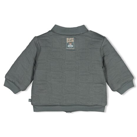 Feetje Babykleding Omkeerbaar bomberjack  Beep Beep Zeegroen