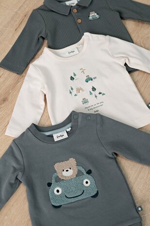 Feetje Babykleding Longsleeve Beep Beep Offwhite Feetje Babykleding Longsleeve Beep Beep Offwhite
