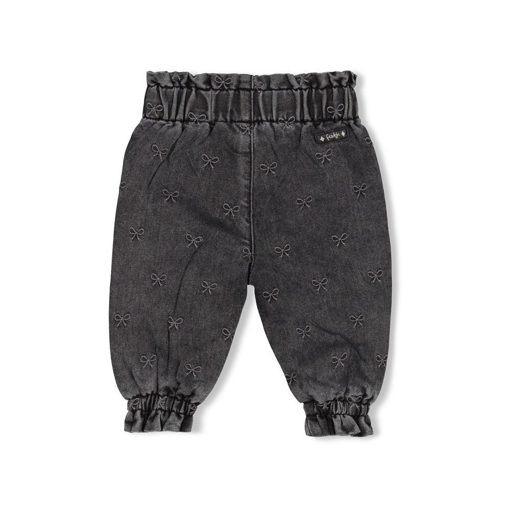 Feetje Babykleding Broek denim met borduurdsels  Winter Denims Antraciet
