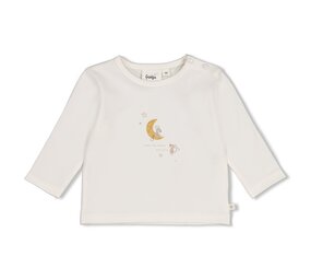 Feetje Babykleding Longsleeve  Over the Moon for You Offwhite