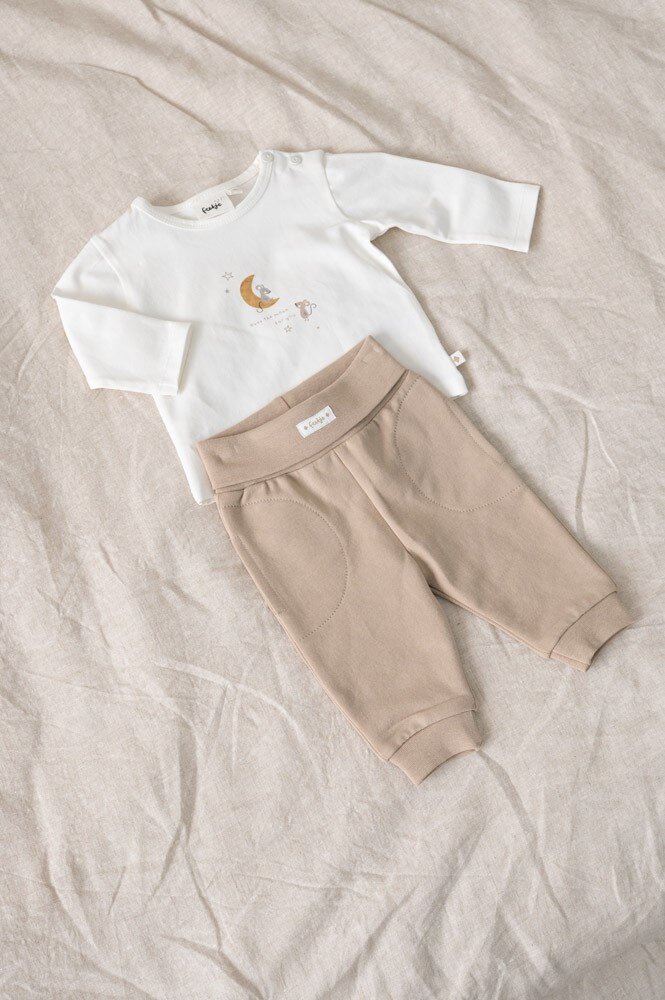 Feetje Babykleding Broek Over the Moon for You Taupe Feetje Babykleding Broek Over the Moon for You Taupe