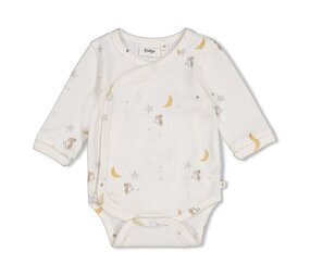 Feetje Babykleding Wikkelromper   Over the Moon for You Offwhite