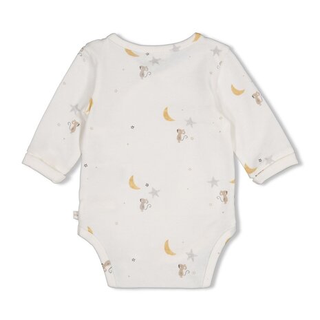 Feetje Babykleding Wikkelromper Over the Moon for You Offwhite Feetje Babykleding Wikkelromper Over the Moon for You Offwhite
