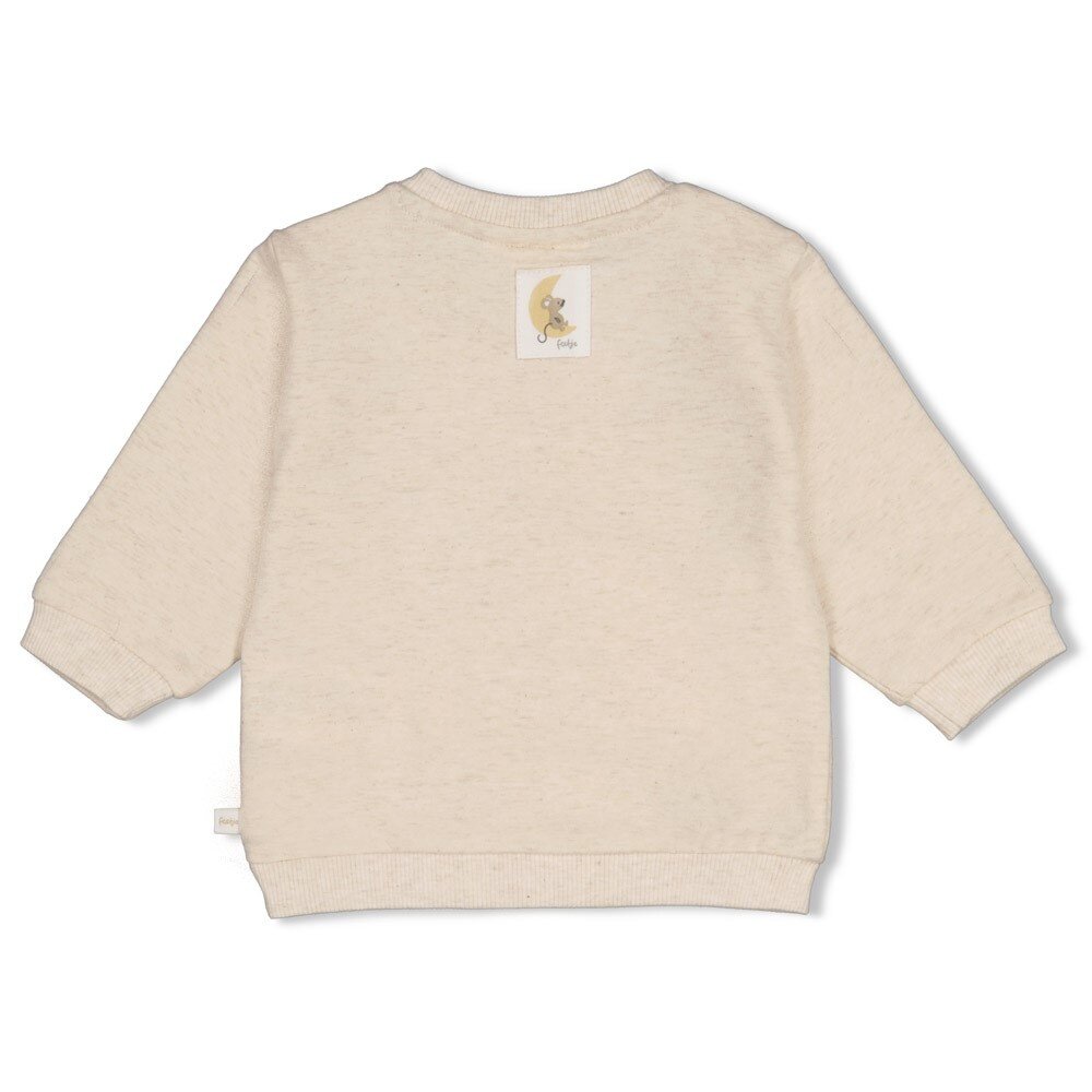 Feetje Babykleding Sweater Over the Moon for You Offwhite melange Feetje Babykleding Sweater Over the Moon for You Offwhite melange
