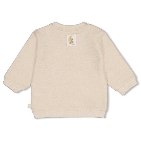Feetje Babykleding Sweater Over the Moon for You Offwhite melange Feetje Babykleding Sweater Over the Moon for You Offwhite melange