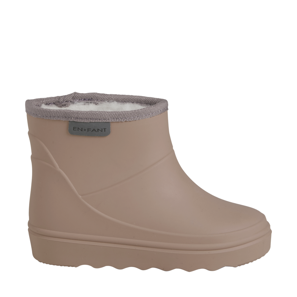 EnFant Regenlaarsjes Thermo Boots Short Solid Portabella