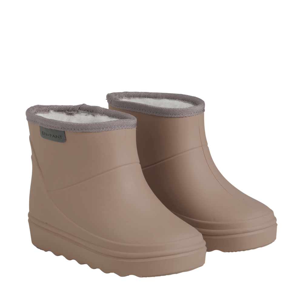 EnFant Regenlaarsjes Thermo Boots Short Solid Portabella
